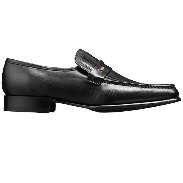 30% OFF BARKER Wesley Shoes - Mens Moccasins - Black Calf Size: UK 9