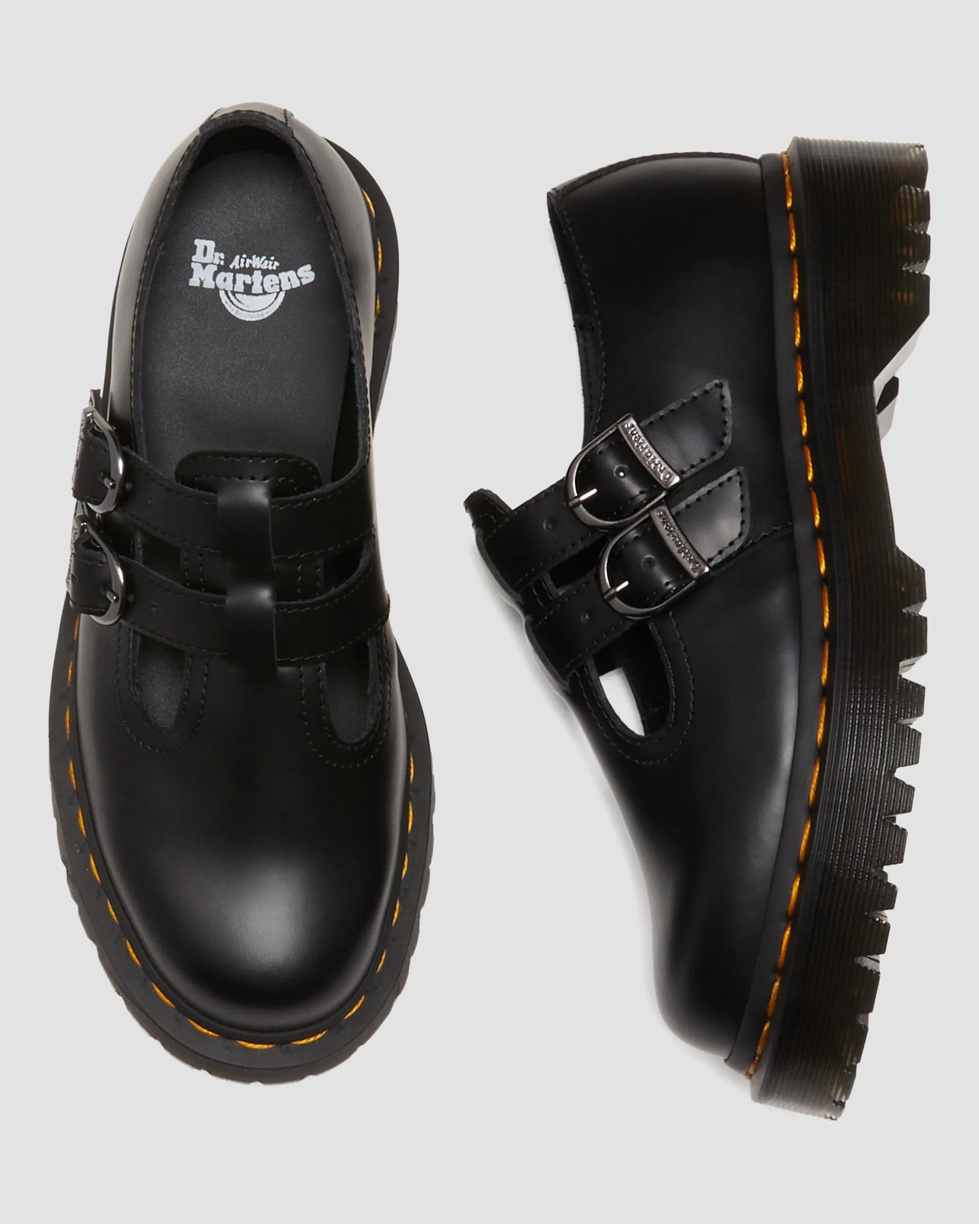 8065 II Bex Smooth leather platform Mary Janes Dr. Martens