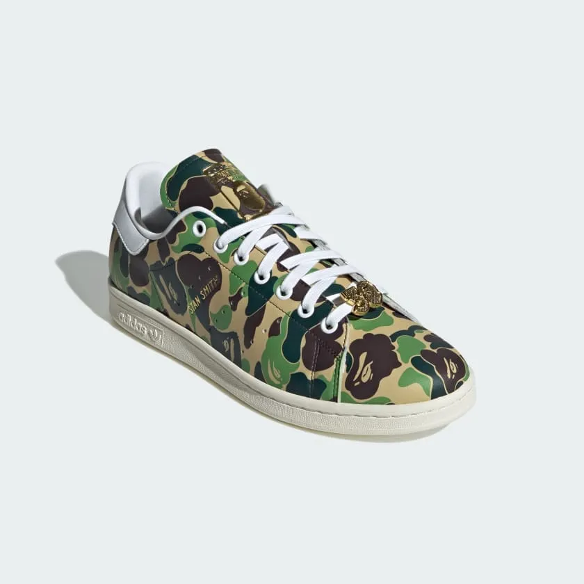 adidas Stan Smith Bape sneakers, green/white/brown