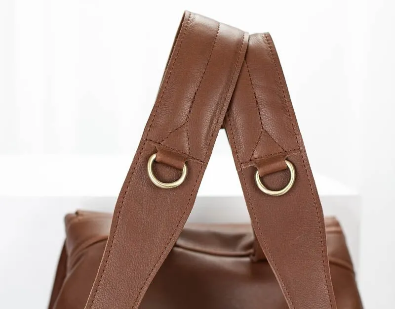 Artemis backpack - Spicy brown leather