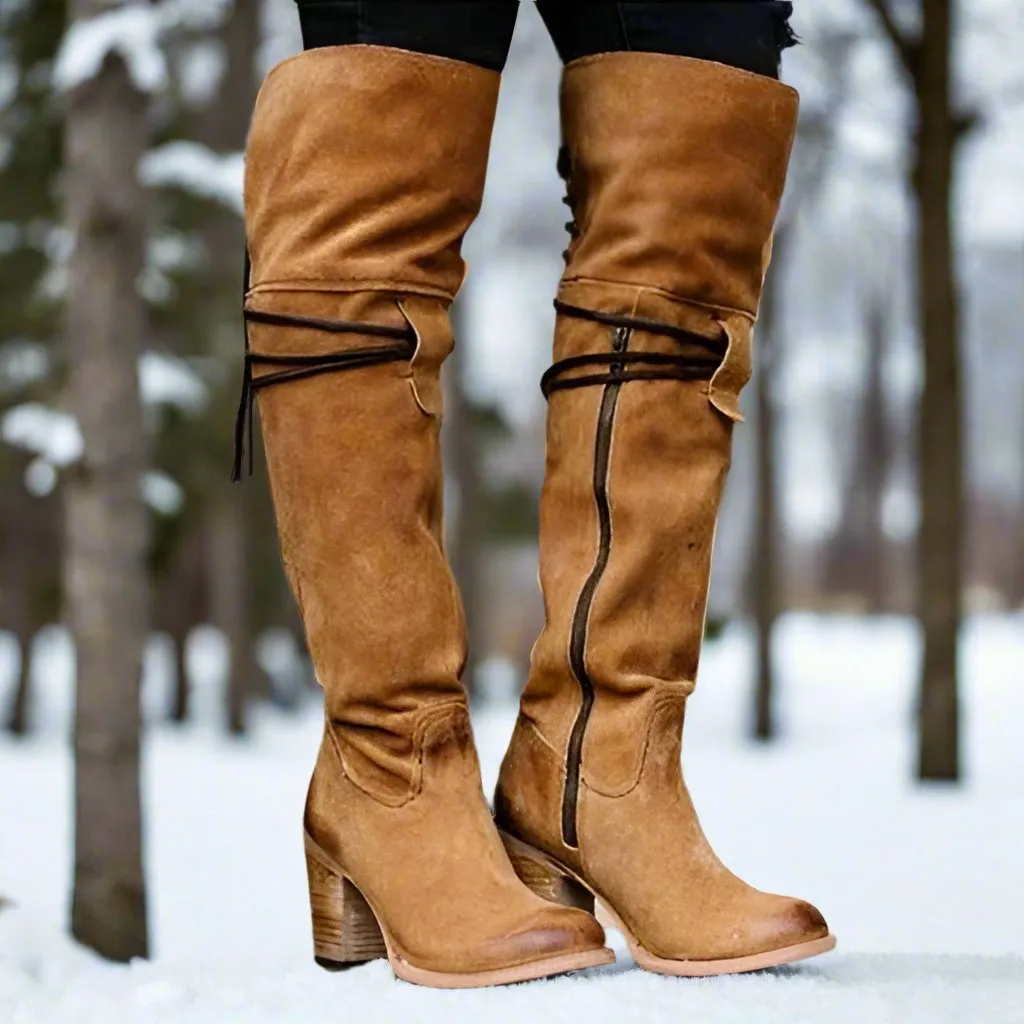 Autumn And Winter Warm Over The Knee Long Boots for Women