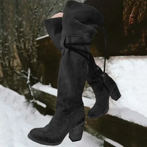 Autumn And Winter Warm Over The Knee Long Boots for Women