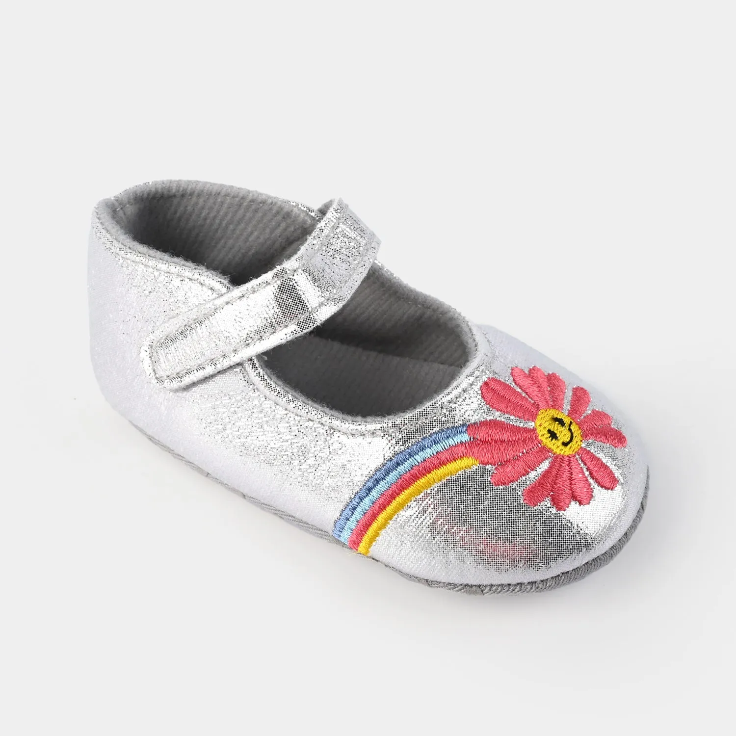 Baby Girls Shoes C-614-SILVER