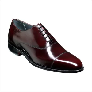 Barker Winsford Burgundy Polish Oxford Toe Cap--