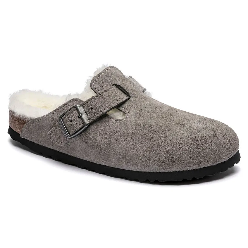 Birkenstock Stone Boston Shearling Clog