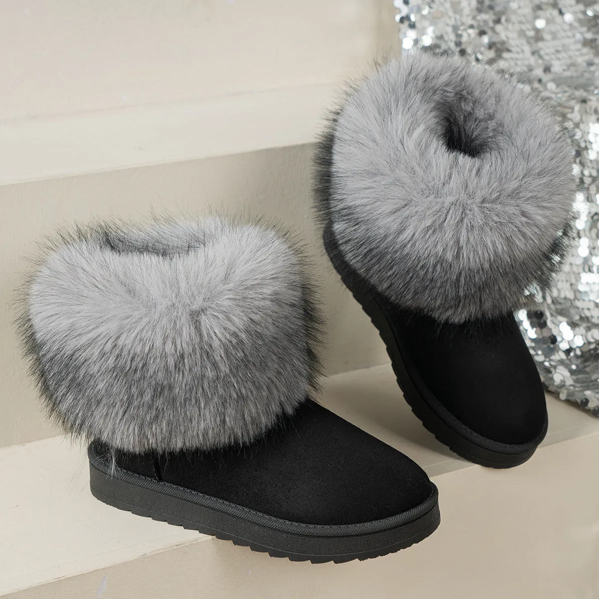 Cozy Plush Warm Trendy Chunky Soft Comfortable Durable Stylish Fashionable Shoes