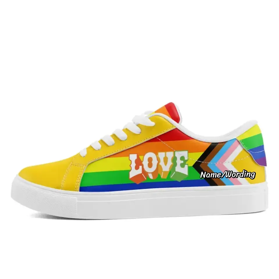 Custom Logo Gifts, Personalized Love Sneakers, Custom Pride Shoes, Durable Shoes,FN-023-24025001love