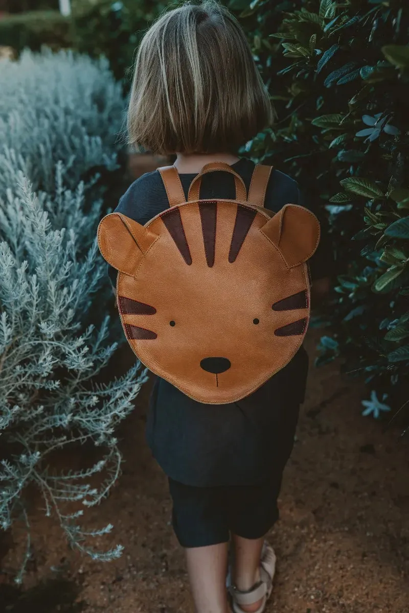 Donsje School Leather Backpack - Tiger