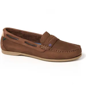 DUBARRY Ladies Belize Deck Shoes - Cafe