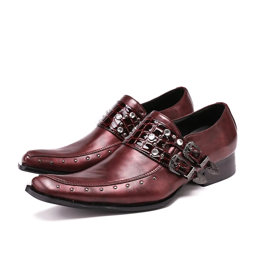 ExoticaLux Square Toe Oxford Shoes