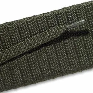 Fashion Athletic Flat Laces - Olive Green (2 Pair Pack) Shoelaces