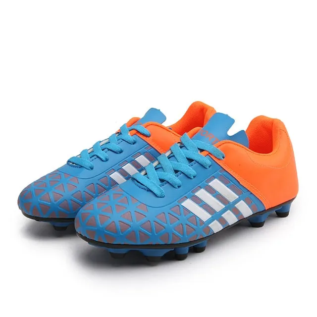 Indoor Soccer Shoes Men Women Kids High Top  Breathable Nonslip Soccer Cleats Shoes Turf Futsal Training Football Boots