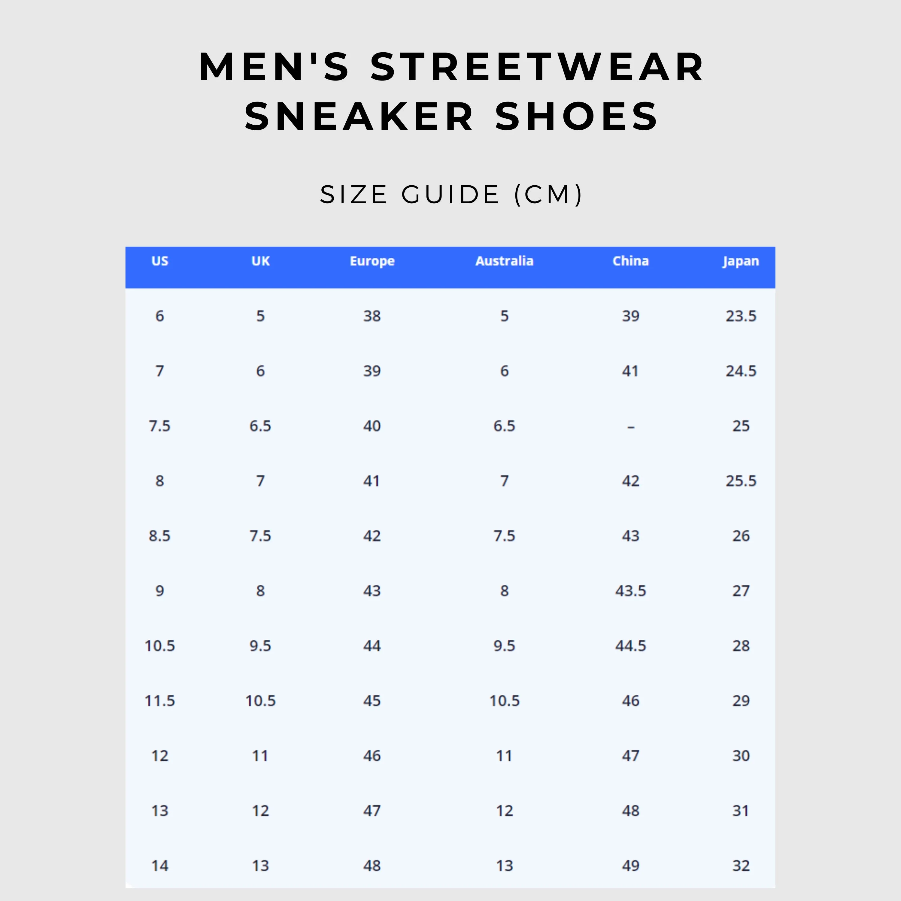 Men's Streetwear Sneaker Shoes