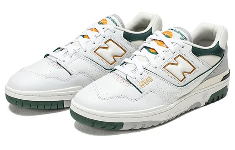 New Balance 550 sneakers, white/green