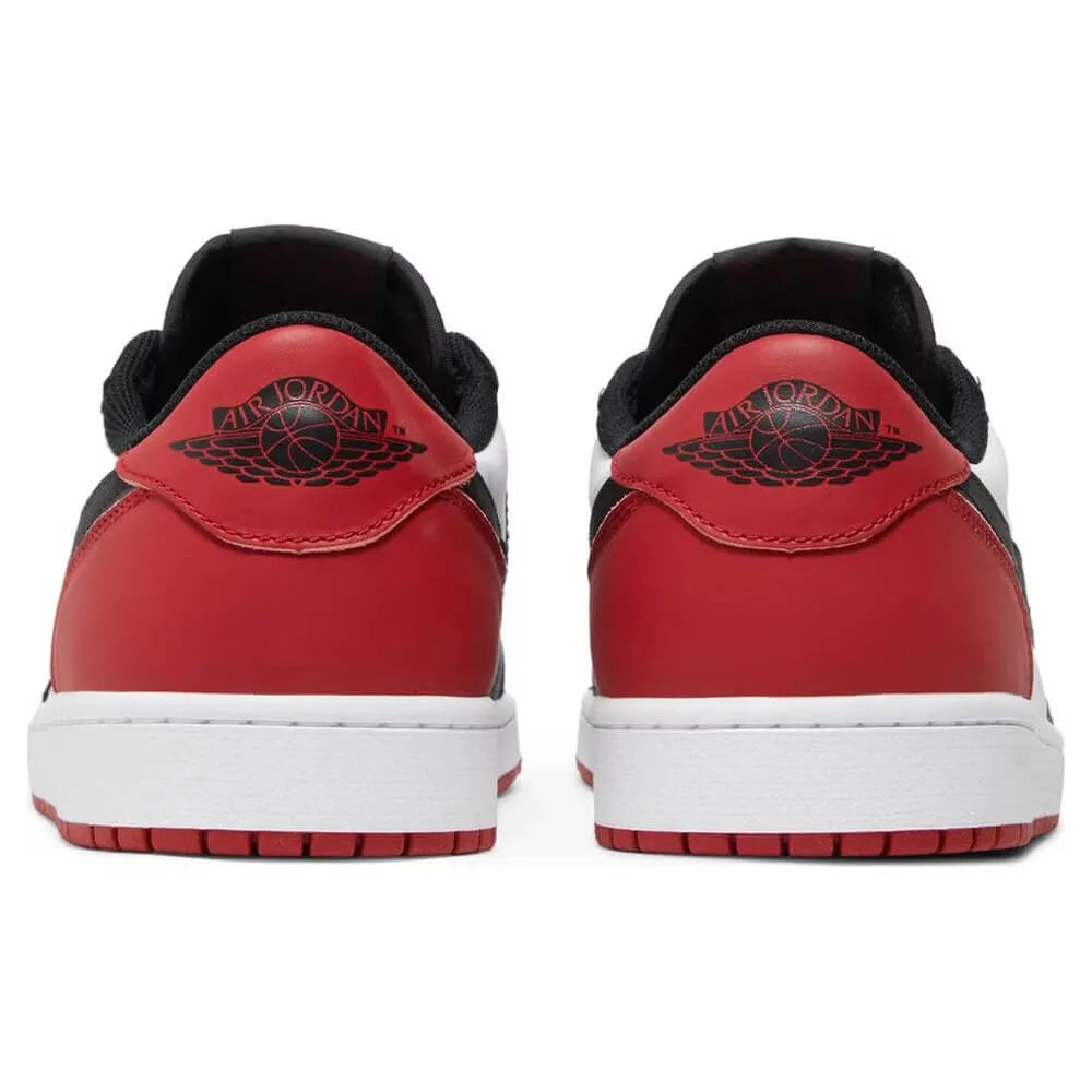 Nike Air Jordan 1 Retro Low OG Black Toe, White/Red/Black