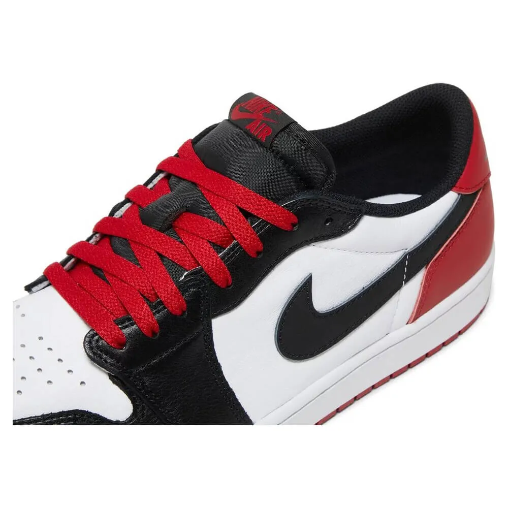 Nike Air Jordan 1 Retro Low OG Black Toe, White/Red/Black