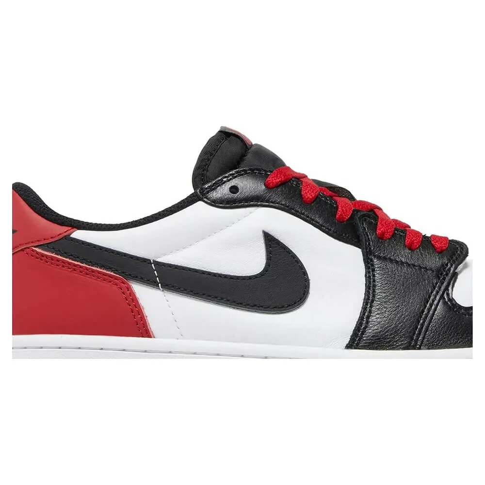 Nike Air Jordan 1 Retro Low OG Black Toe, White/Red/Black