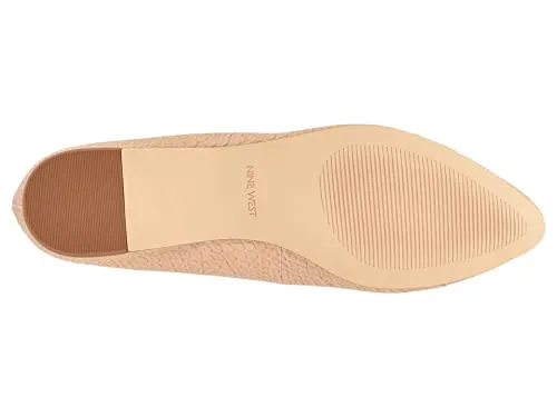 NINE WEST Speakup Flat Warm Blush Crocodile