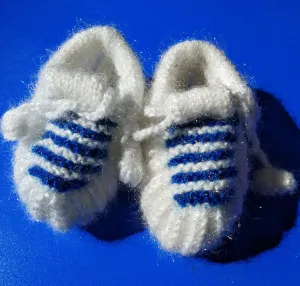 Stylish And Unique Handmade Woolen Baby Booties Size 3 - 6 Month