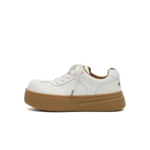 Versatile Neutral Platform Sneakers