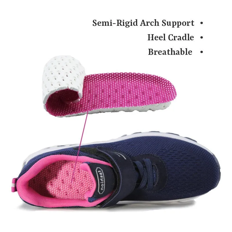 Women's Comfortable Woven Knit Sneakers  rubber