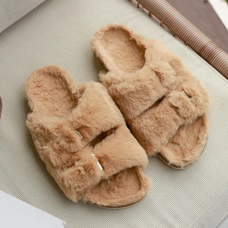 Women's Outer Wear Warm Winter Cotton Slippers