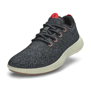 Women's Wool Runner Mizzles - Dark Grey/Bloom Red (Arid Beige Sole)